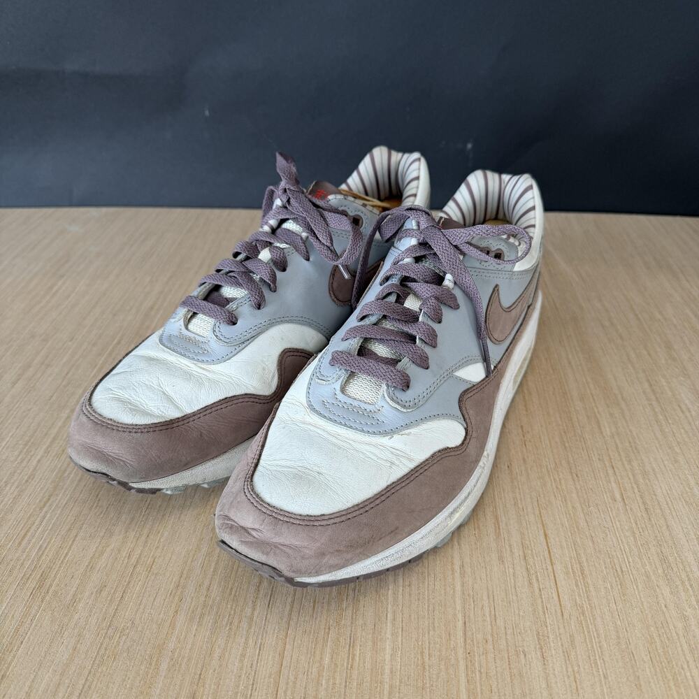 Nike Air Max 1 Shima Shima Shoes Mens Size 11.5 White Brown FB8916-100 Sneakers